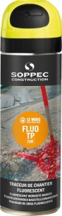 Peinture traceur de chantier 9 à 12 mois jaune fluo - lot de 12 aérosols 500ml