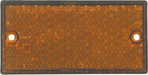 Catadioptre rectangle 106x50mm orange à fixer