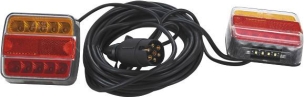 Kit de signalisation arrière 12V 7,5m à fixer feux LED - lot de 5 pcs