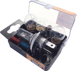 Coffret de secours 12V H4 - 5 ampoules et 2 fusibles - lot de 10 pcs