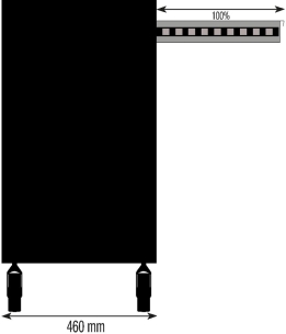 Servante d'atelier noire 7 tiroirs argent 680x460x1005mm