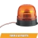Gyrophare LED double flash 12/24V fixation à plat