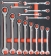 Module mousse 395x356mm métal clés à cliquet droites - 14 pcs