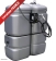 Cuve de stockage gasoil PEHD 1000L double paroi avec kit station à gasoil 230V 60 l/min