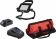Projecteur LED 35W 5000 lumens 20V avec 1 batterie 2Ah Li-ion - chargeur - sac de transport