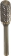 Fraise métallique cylindrique à bout arrondi sur tige 6mm