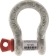 Manille lyre avec axe vissé à œil 28mm 8,5T grade 80 - avec étiquette
