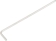 Clé mâle coudée hexagonale extra longue 3mm