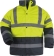 Parka polyester rétroréfléchissant 140g/m² Jaune/bleu doublé L