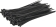 Collier nylon 4,8x200mm noir - lot de 100 pcs