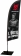 Oriflamme Drakkar avec lest 2,60m "viking homme - masse"