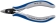 Pince coupante tête pointue sans biseau 125mm avec ressort serre-fils