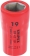 Douille 1/2" de 19mm isolée 1000V