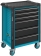 Servante d'atelier 6 tiroirs bleu/noir 785x518x1020mm