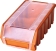 Boîte à bec orange avec couvercle 212x116x75mm