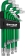Clés mâles coudées Torx® longues magnétiques de T10 à T80 - étui pivotant de 13 pcs