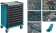 Servante d'atelier 8 tiroirs composée de 320 outils - modules mousses