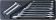 Module PVC 397x145x40mm clés à fourche 6x7 à 30x32mm - 11 pcs