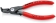Pince circlips interieurs coudée a 90° reglable de 12 a 25mm