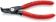 Pince circlips interieurs coudée a 90° reglable de 8 a 13mm