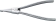 Pince droite 200mm pour circlips extérieur