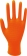 Gants jetables nitrile orange T8 - Boîte de 100 pcs